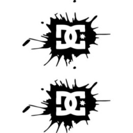 DC Shoes Splat Stickers – Skate Surf Snow Decals (2-Pack)