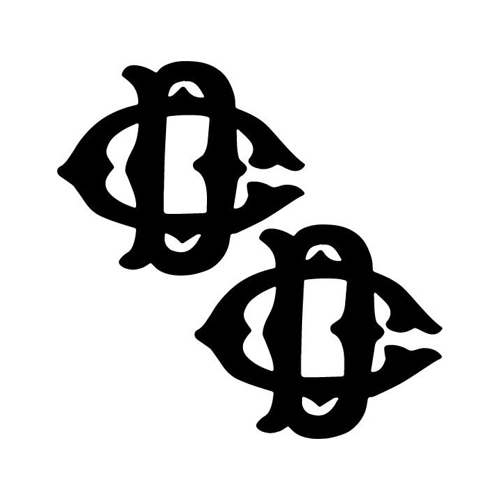 DC Shoes Vintage Logo Stickers – Skate Surf Decals (2-Pack)