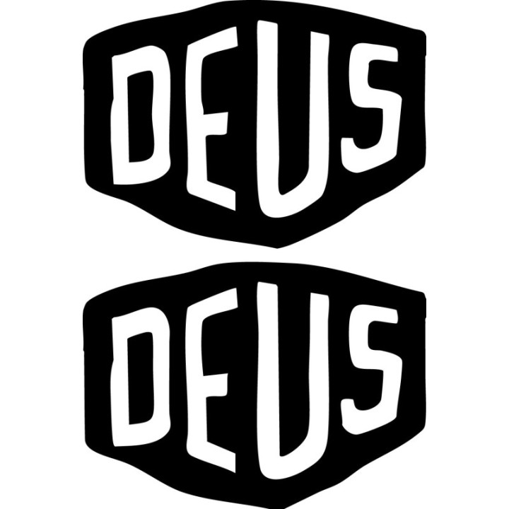 Deus Ex Machina Stickers – Café Racer Surf Decals (2-Pack)