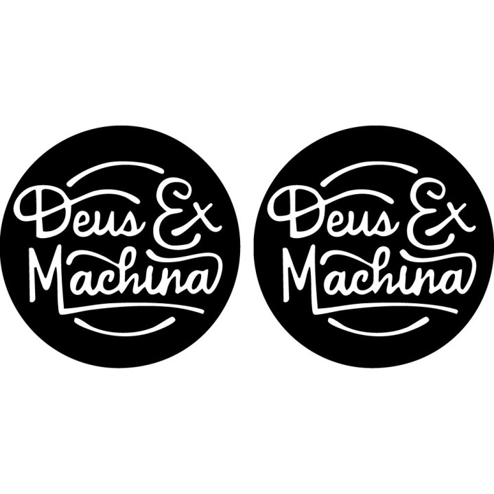 Deus Ex Machina Stickers – Surf Moto Lifestyle Decals (2-Pack)
