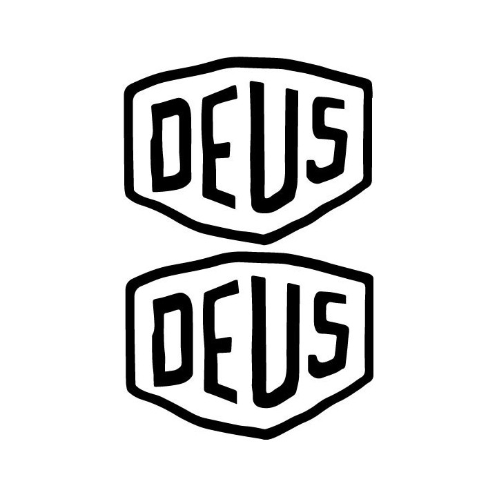 Deus Ex Machina Stickers – Surf Café Racer Decals (2-Pack)
