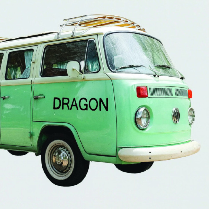 Buy Dragon Goggles Text Surfing Decal Sticker Online