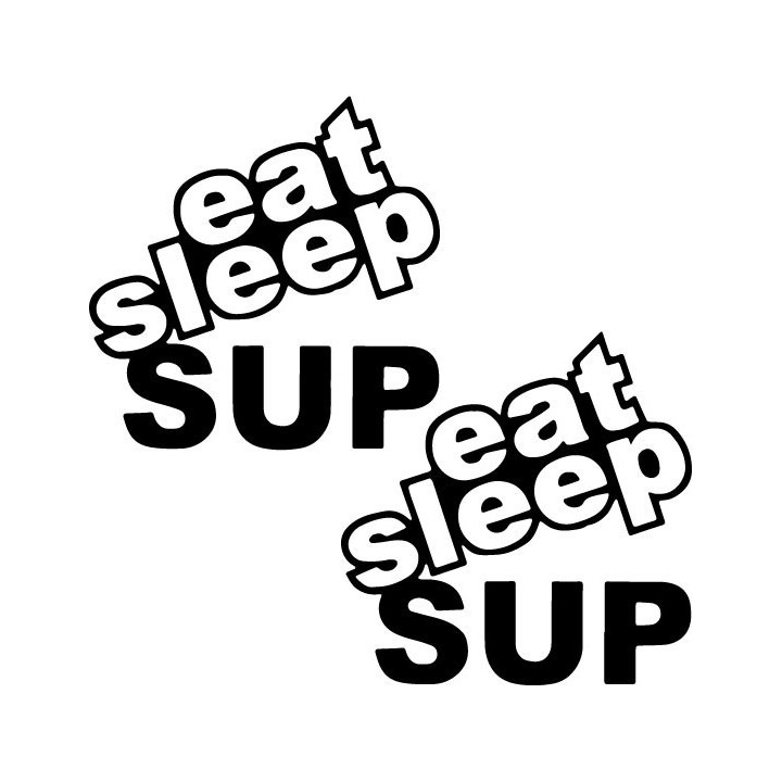 Buy Eat Sleep Sup Surfing Decal Sticker Online