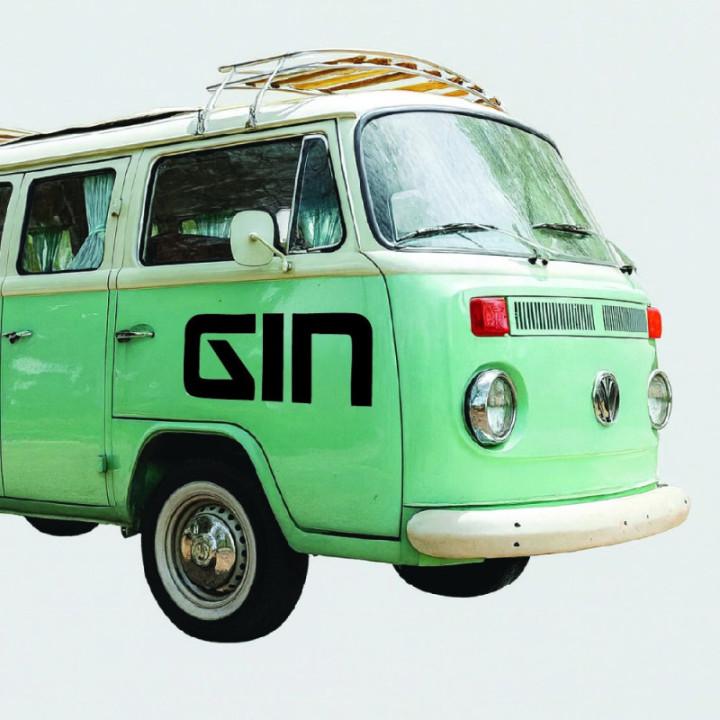 Buy Gin Kiteboarding Surfing Decal Sticker Online