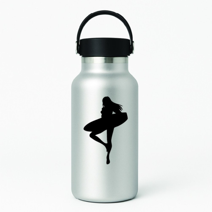 Buy Girl Surfing Sticker Vinyl Decal Online