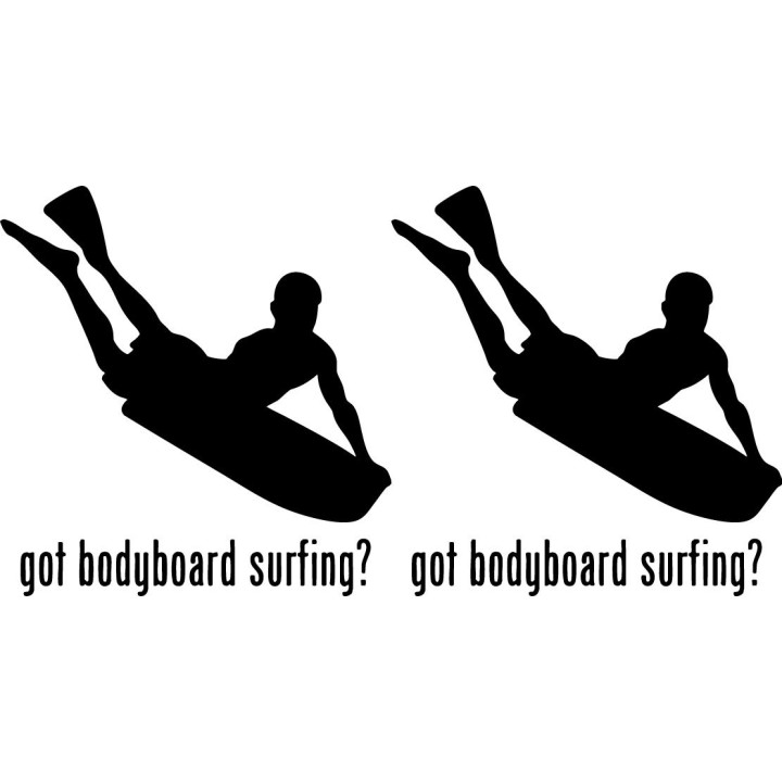 Buy Got Bodyboard Surfing Vinyl Decal Sticker Online