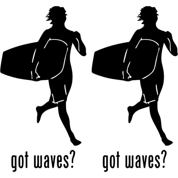 Buy Got Waves Surfing Vinyl Decal Sticker Online