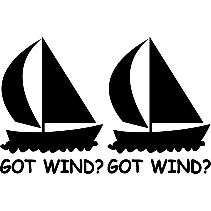 Buy Got Wind Surfing Beach Vinyl Decal Sticker Online