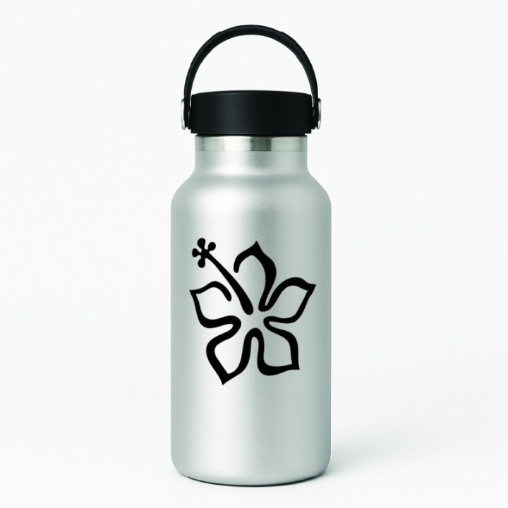 Buy Hibiscus Die Cut Vinyl Decal V3 Online
