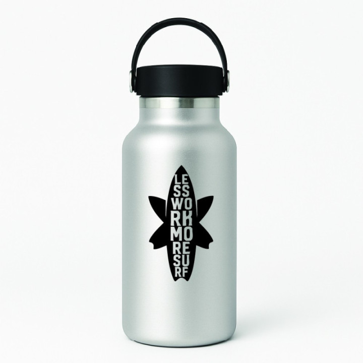 Buy Less Work More Surfing Sticker Vinyl Decal Online