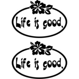 Buy Life Is Good Die Cut Vinyl Decal V2 Online