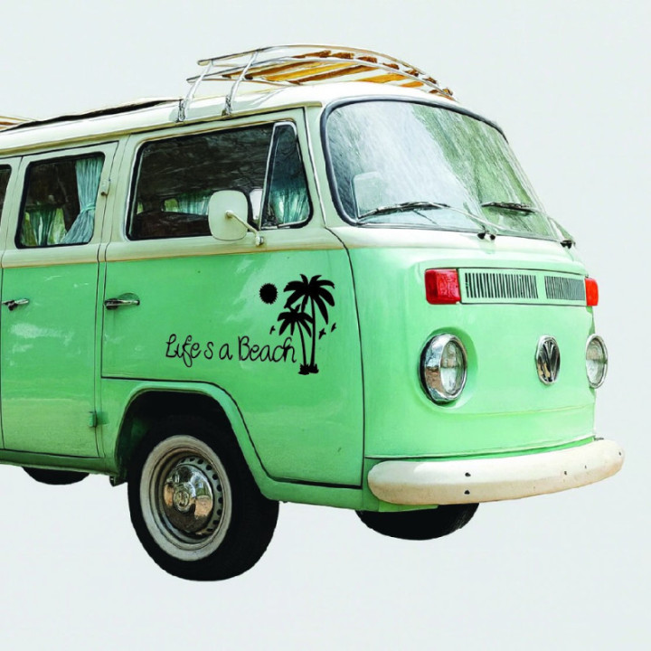 Buy Lifes A Beach Die Cut Vinyl Decal V2 Online