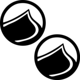 Liquid Force Stickers – Round Logo Kiteboard Wakeboard Decals (2-Pack)