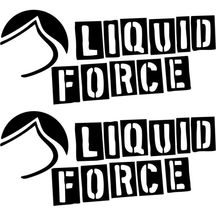 Buy Liquid Force Stencil Surfing Decal Sticker Online