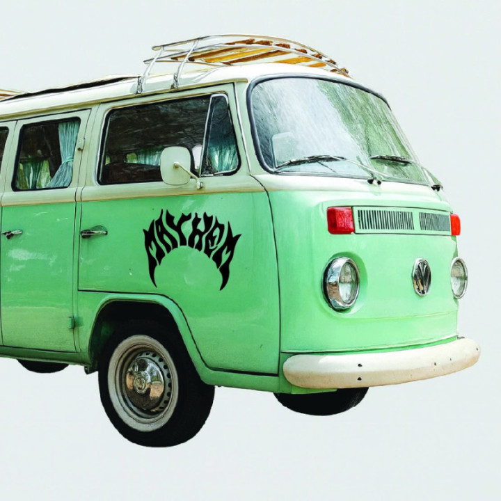 Mayhem Surfboards Vinyl Stickers 2-Pack
