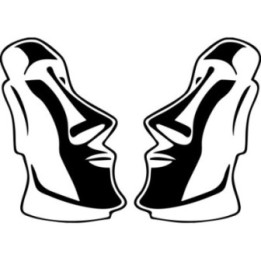 Moai Easter Island Head Stickers – Rapa Nui Decals (2-Pack)
