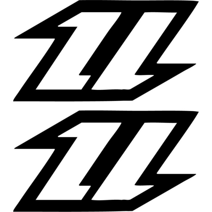 North Kiteboarding Stickers - Kite Wing Brand Decals (2-Pack)