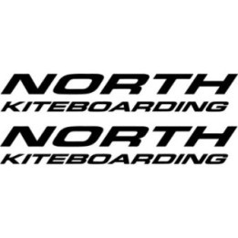 North Kiteboarding Text Stickers – Kite Surf Lifestyle Decals (2-Pack)