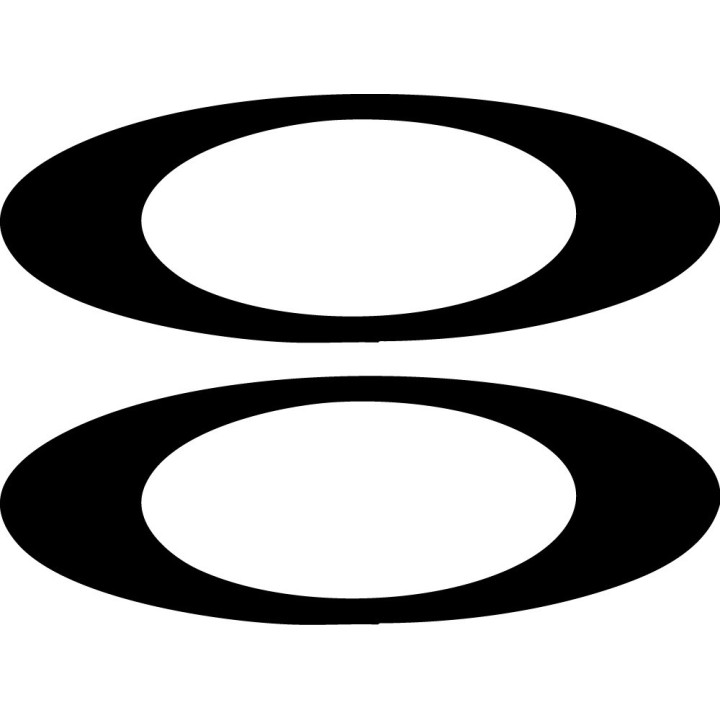Oakley Ellipse O Stickers – Surf Skate Snowboard Decals (2-Pack)