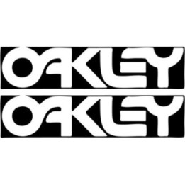 Oakley Block Logo Stickers – Surf Skate Snow Decals (2-Pack)