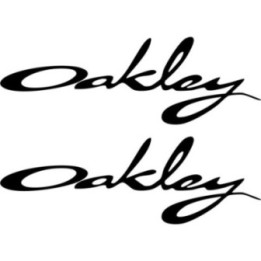 Oakley Script Stickers – Ski Surf Snowboard Decals (2-Pack)