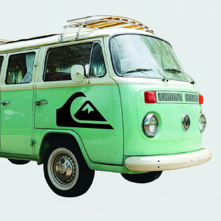 Quiksilver Mountain Wave Vinyl Stickers 2-Pack