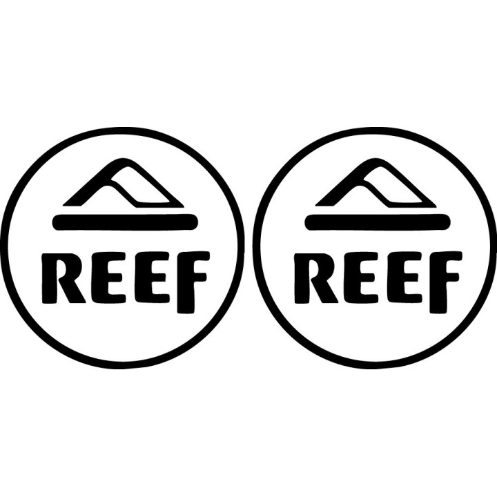 Reef Circle Surfing Stickers – Board Van Surf Decals (2-Pack)