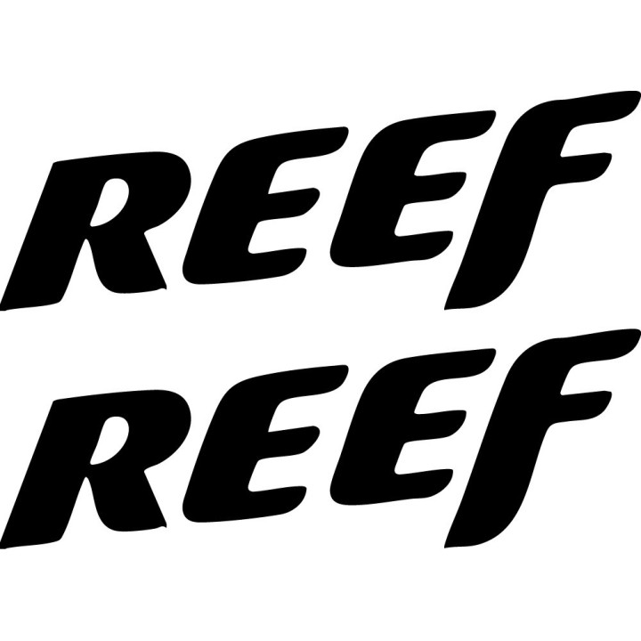 Reef Surf Stickers – Sandals Beach Lifestyle Surfing Decals (2-Pack)