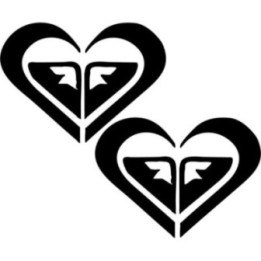 Buy Roxy Heart Surfing Decal Sticker Online