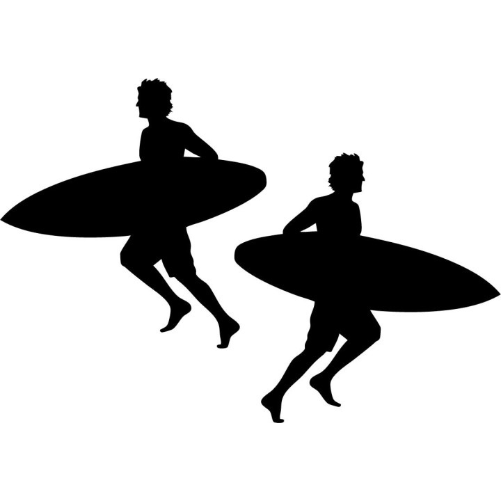 Buy Running Surfing Sticker Vinyl Decal Online
