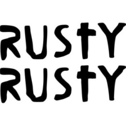 Buy Rusty Rough Text Surfing Decal Sticker Online