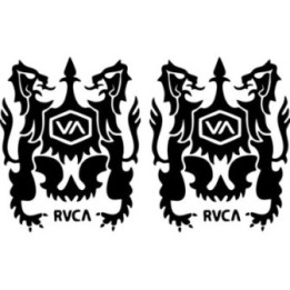 RVCA Crest Stickers – Surf Skate Lifestyle Decals (2-Pack)