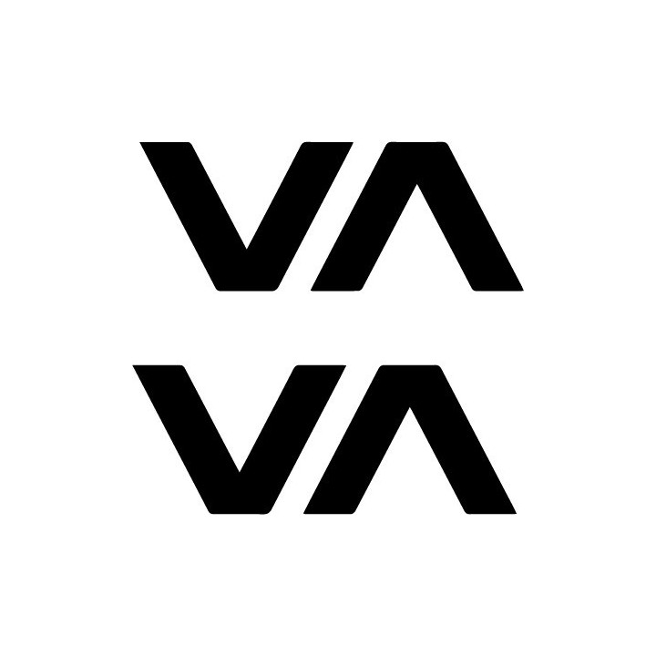 RVCA VA Stickers - Surf Skate Brand Decals (2-Pack)