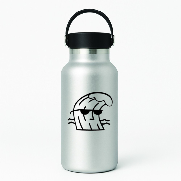 Buy Rvca Wavy Surfing Decal Sticker Online