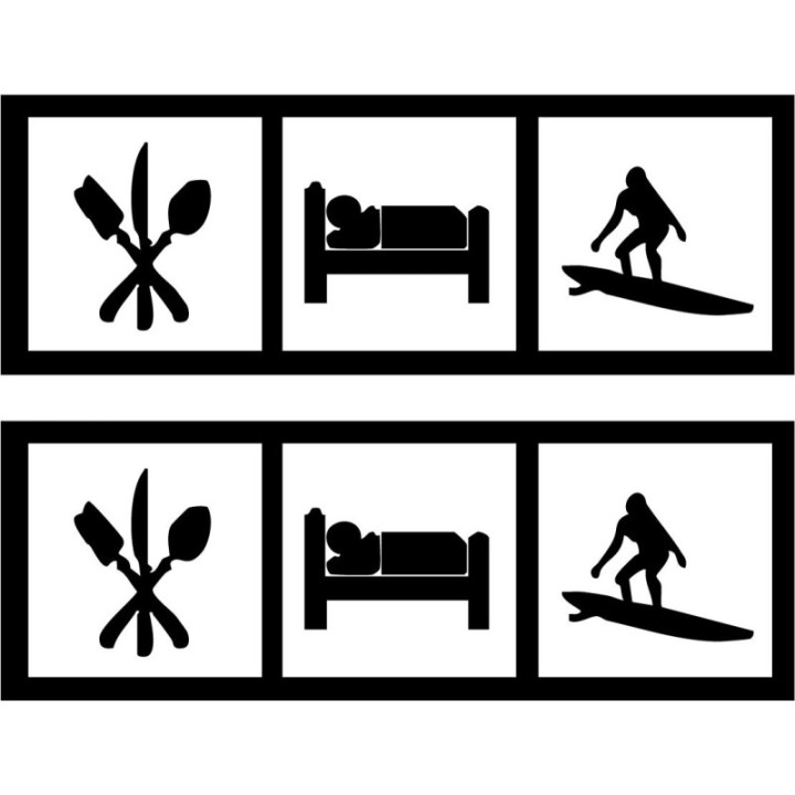 Buy Saying Eat Sleep Surf Decal Online