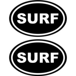 Buy Surf Oval Water Vinyl Decal Sticker Online