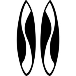 Buy Surfboard With Wave Sticker Vinyl Decal Online