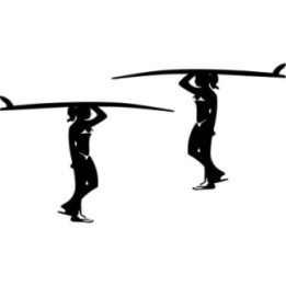 Buy Surfer Girl 1 Vinyl Decal Sticker Online