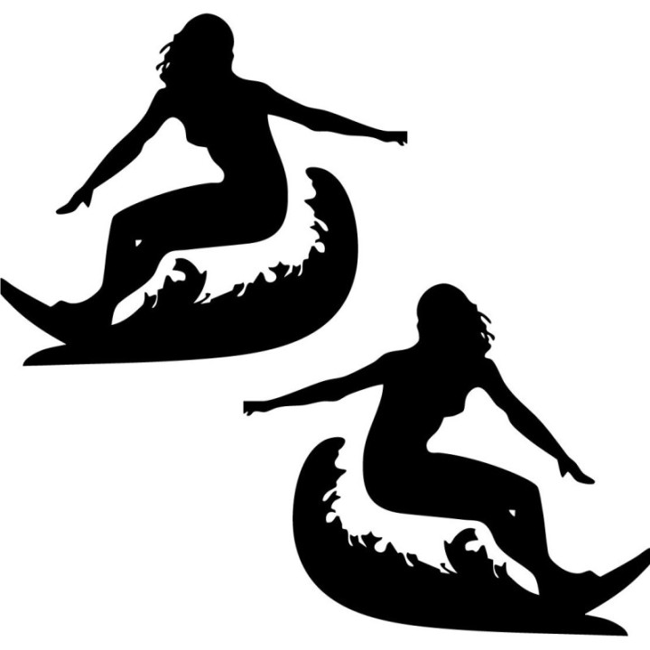 Buy Surfer Girl 2 Vinyl Decal Sticker Online