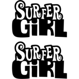 Buy Surfer Girl Die Cut Vinyl Decal Online
