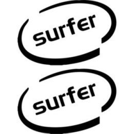 Buy Surfer Oval Vinyl Decal Sticker Online