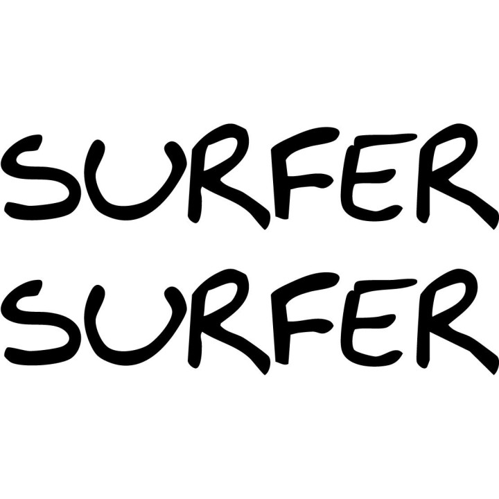 Buy Surfer Text Sticker Online
