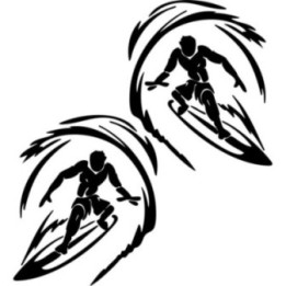 Buy Tribal Surfing Vinyl Decal Sticker Online