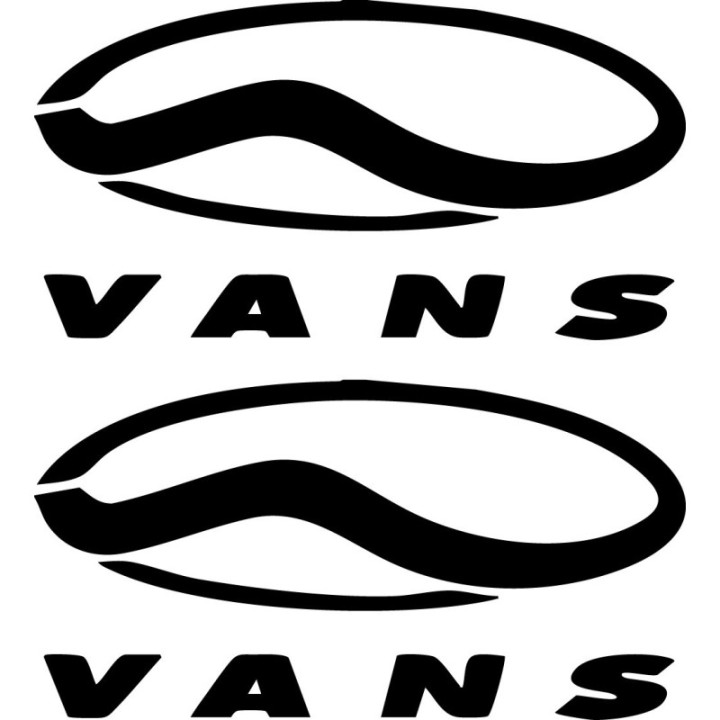 Vans Surf Logo Stickers – Skate Surf Off The Wall Decals (2-Pack)