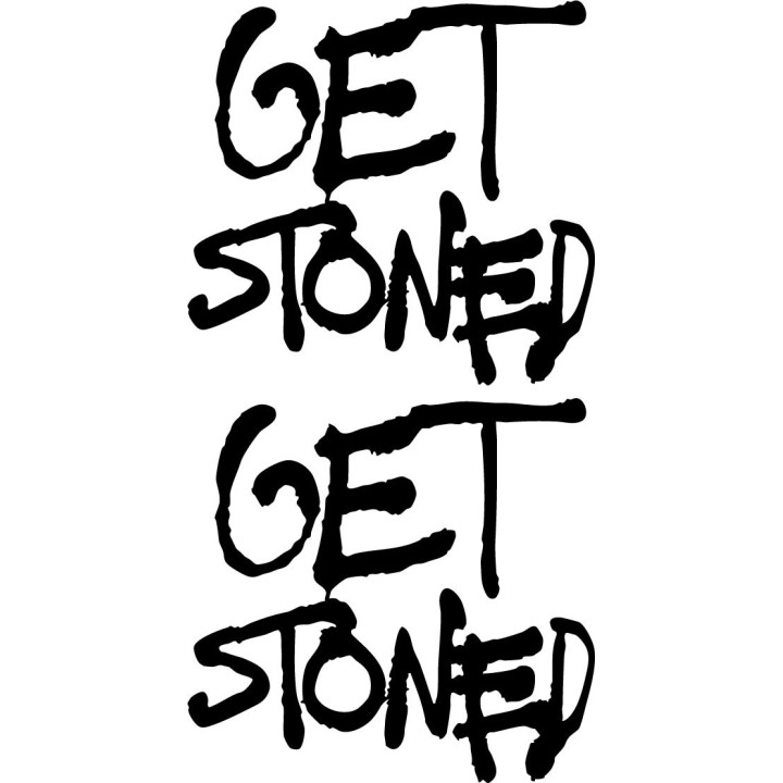 Volcom Get Stoned Stickers – Surf Skate Snow Decals (2-Pack)