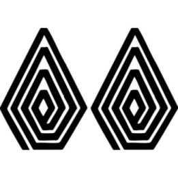 Volcom Stone Lines Stickers – Surf Skate Snowboard Decals (2-Pack)