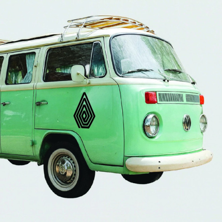 Volcom Stone Lines Stickers – Surf Skate Snowboard Decals (2-Pack)