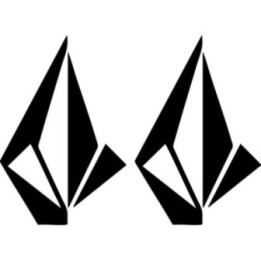 Volcom Stone Partial Stickers – Surf Skate Icon Decals (2-Pack)