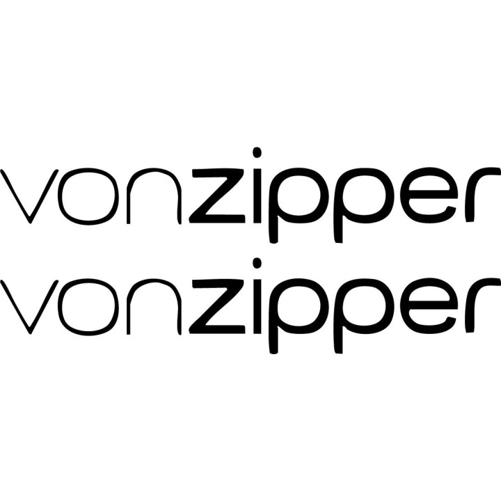 Buy Von Zipper Text Skinny Surfing Decal Sticker Online