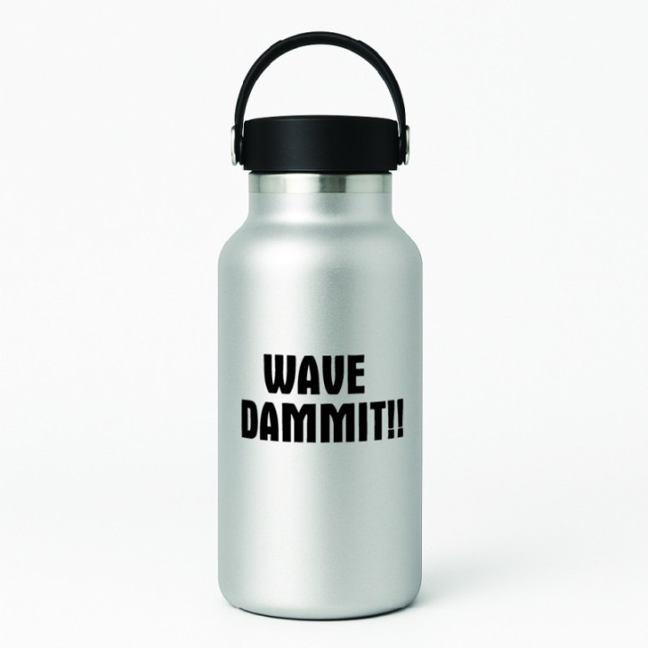 Buy Wave Dammit Surfing Vinyl Decal Sticker Online